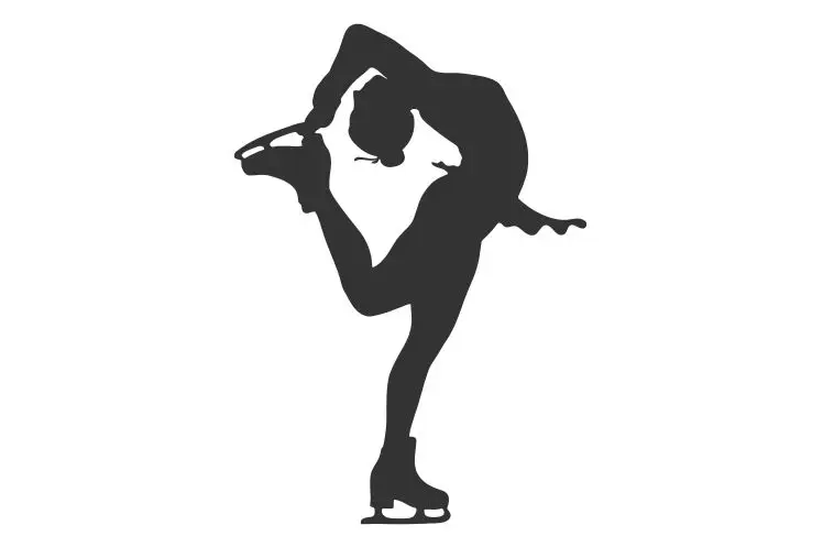 Young Woman Hand Crossed The Top Of Head For Figure Skiing Car Stickers Rear Windshield Art Decal FA453 | Автомобили и мотоциклы