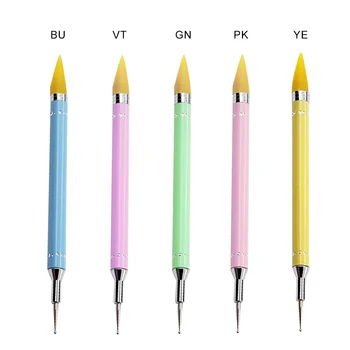

Diamond Embroidery Double Head Point drill pen Dot Painting Point Pen Nail Art Rhinestone Picker Wax Pencil Crystal Handle Tool