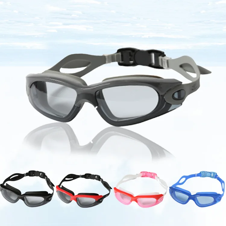 

[Boxed Goggles] Goggles High-definition Waterproof Anti-fog Plain Glass Transparent Adult Diving Mask Silica Gel Diving Mask Ak7