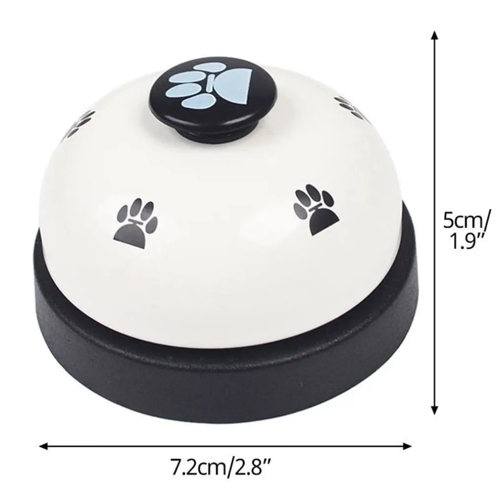 Pet Dog Training Bell Practical Training Bell Non-Skid Rubber Bottom Cute Printed Communication Device for Pet-5