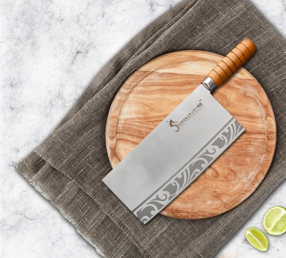 Дамаск 9 дюймов кости разделочные Ножи мясника Ножи нож для Разделки мяса Нержавеющая сталь Кухня Ножи деревянной ручкой нож шеф-повара Пособия по кулинарии инструменты