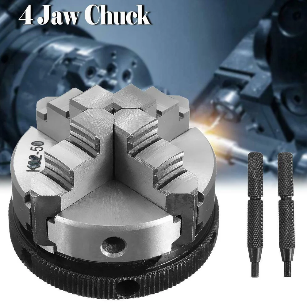 

HOT Chuck 4 Jaw Reversible Self-Centering Thread Mount Lathe Chuck for Woodworking LSF99