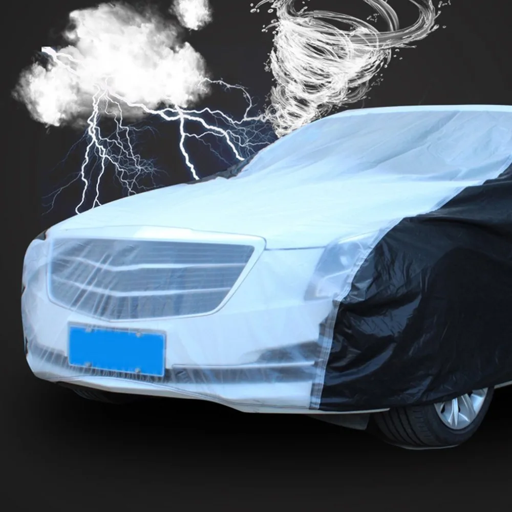 Car Cover Universal Rain And Dustproof Sun Protection Cover With Thick PEVA Car raincoat S/M/L/XL/2XL Off-road Vehicle