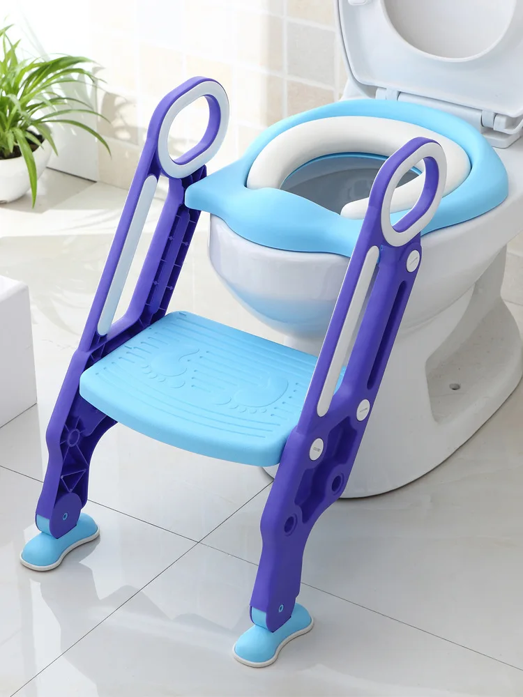 

Kids Chamber Pot Pedestal Pan Female Baby Toilet ti yi Children Sit Washer Boy Staircase Style Foldable Anti-slip Rack