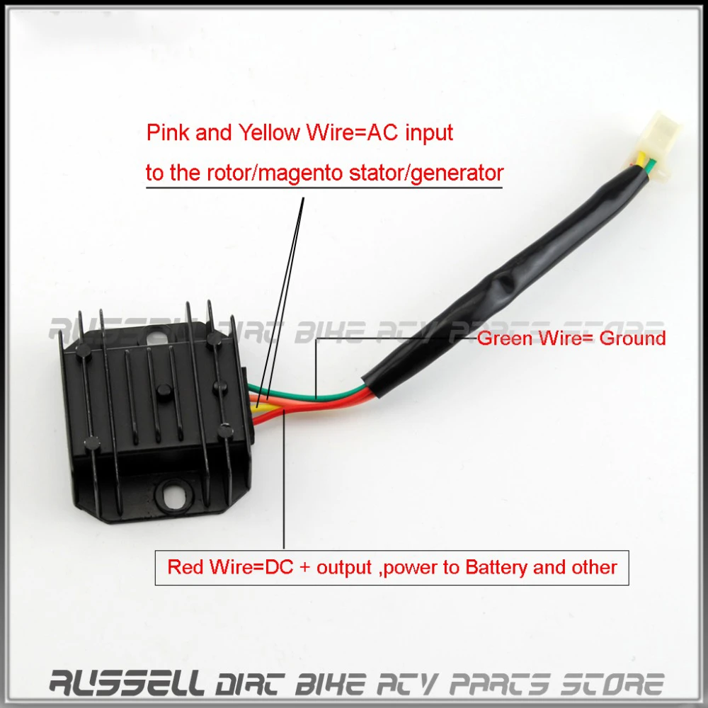 12V 4 Wires Voltage Regulator Rectifier For GY6 50 150 250cc ATV Quad  Scooter Buggy Moped JCL NST TAOTAO Motorcycle|Motorbike Ingition| -  AliExpress