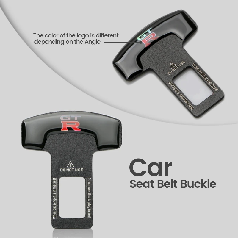 1/2PCS Car GTR Emblem Safety Buckle Plug Clip Seat Belt Card For Nissan Qashqai Juke TEANA Pulsar Altima Accessories | Автомобили и