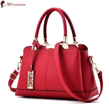 Роскошные женские сумки, дизайнерские сумки, модная Высококачественная кожаная сумка на плечо, женские сумки через плечо для женщин, большая сумка-тоут красного цвета