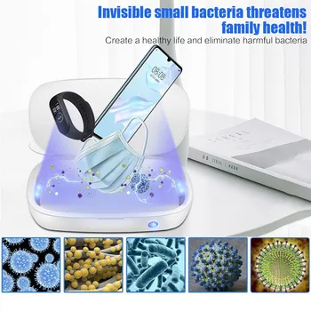 

UV Light Cell Phone Sterilizer USB UV-Ultraviolet Light Sterilizer Disinfection Storage Box Ultraviolet Watch Disinfect Cabinet