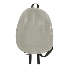 Легкий наплечный пакет прозрачный сетчатый рюкзак с мягкими плечевыми ремнями прочный для тренажерного зала плавательные пляжные сумки