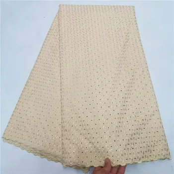 

Most fashion party African cotton lace fabric Swiss voile lace fabric for evening dress NCH78(5yards/pc)