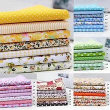 Цветочный принт для шитья, разноцветная, 12 цветов, хлопок, ткань высокого качества, ручная работа, сделай сам, смешанный стиль, ткань материал