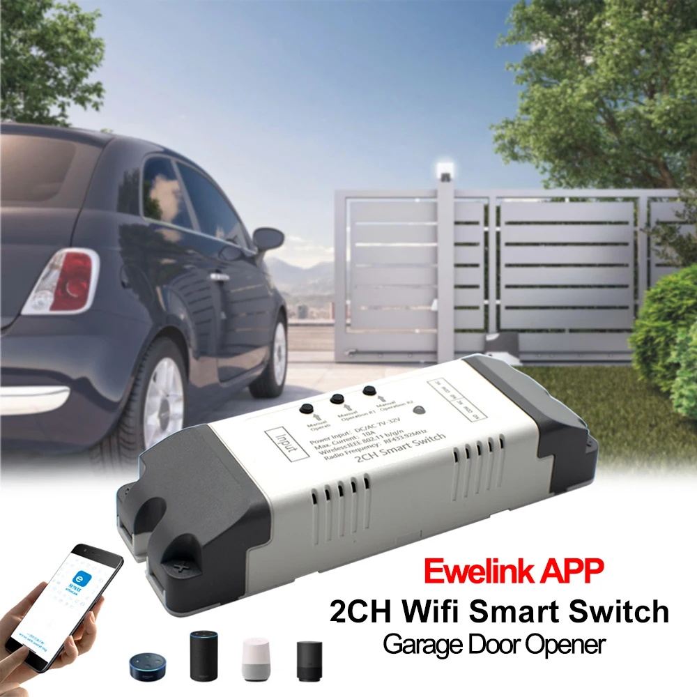 2ch Dc 12v 24v Ac 2v Wifi Switch Smart Gate Garage Door Opener Ewelink App 433mhz Remote Controller Supprot Alexa Echo Google Door Remote Control Aliexpress 2ch Dc 12v 24v Ac 2v Wifi Switch Smart Gate Garage Door Opener Ewelink App 433mhz Remote Controller Supprot Alexa Echo Google Door Remote Control Aliexpress