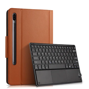 

Case For Samsung Galaxy Tab S6 10.5" 2019 SM-T860 SM-T865 Bluetooth keyboard PU Leather Tablet Protective Stand Cover Funda+pen