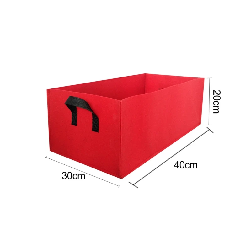 F 40x30x20cm Нетканый мешок для роста растений, защита окружающей среды, мешок для посадки овощей, цветочный горшок, Садовые принадлежности - Цвет: F 40x30x20cm