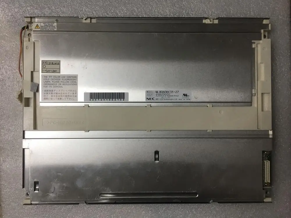 

NL8060BC31-27 12.1 inch 800*600 LCD Display Panel for Industrial Equipment