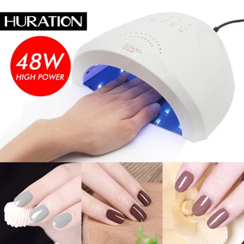 

Huration Gel Lamp LED Dryer Manicure Uv Lamp for Nails Art Tools Gel Nail Machine Poly 48W LED UV Lamp Dryer for Nail Uv Lamp