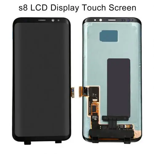 Screen without Frame ЖК-экран для телефона, дигитайзер в сборе с регулировкой яркости для samsung Galaxy S8 G950 с/без замены рамки - Цвет: Screen without Frame