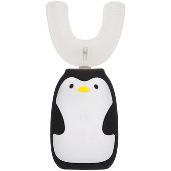 

Cartoon All-Round Silicone U-shaped Adjustable Modes Wireless Charging Kids Electric Toothbrush Waterproof 360 Degrees Sonic
