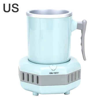 

Portable Smart Beverage Cooler Cup Quick Cooler Electric Cooling Mug Mini Tabletop Refrigerator for Cola Wine Car Travel Party