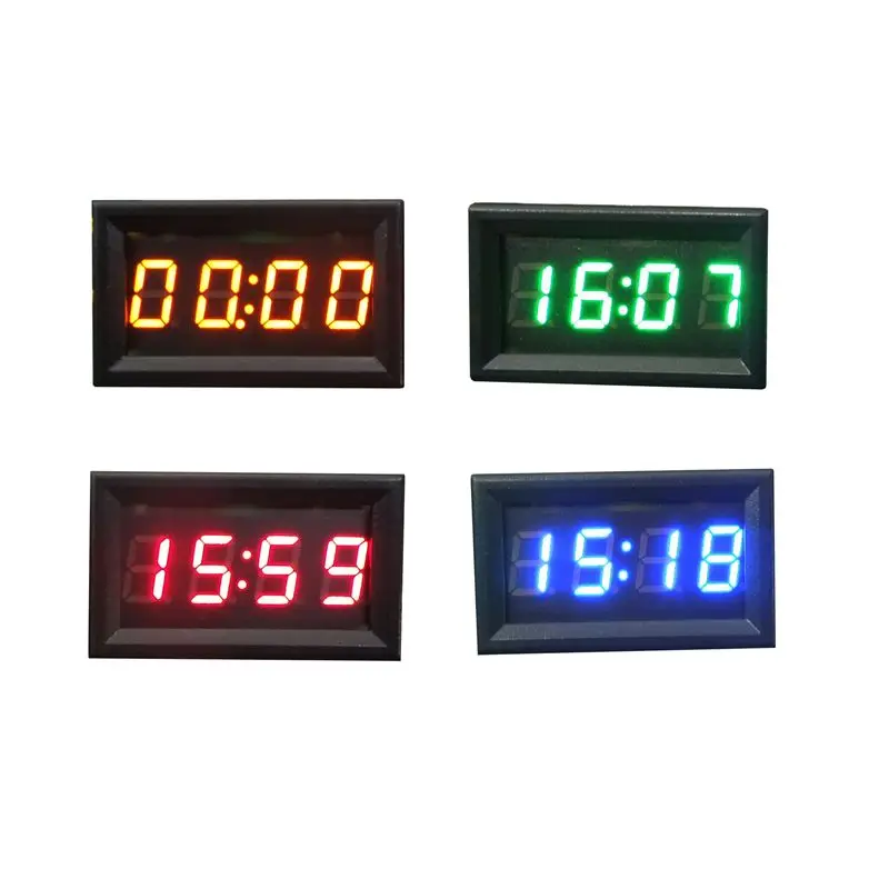 Магазяинах для 4,8*2,8*2 см 4,5-30 V автомобиль мотоцикл аксессуар 12 V/24 V приборной панели светодиодный цифровые часы с дисплеем