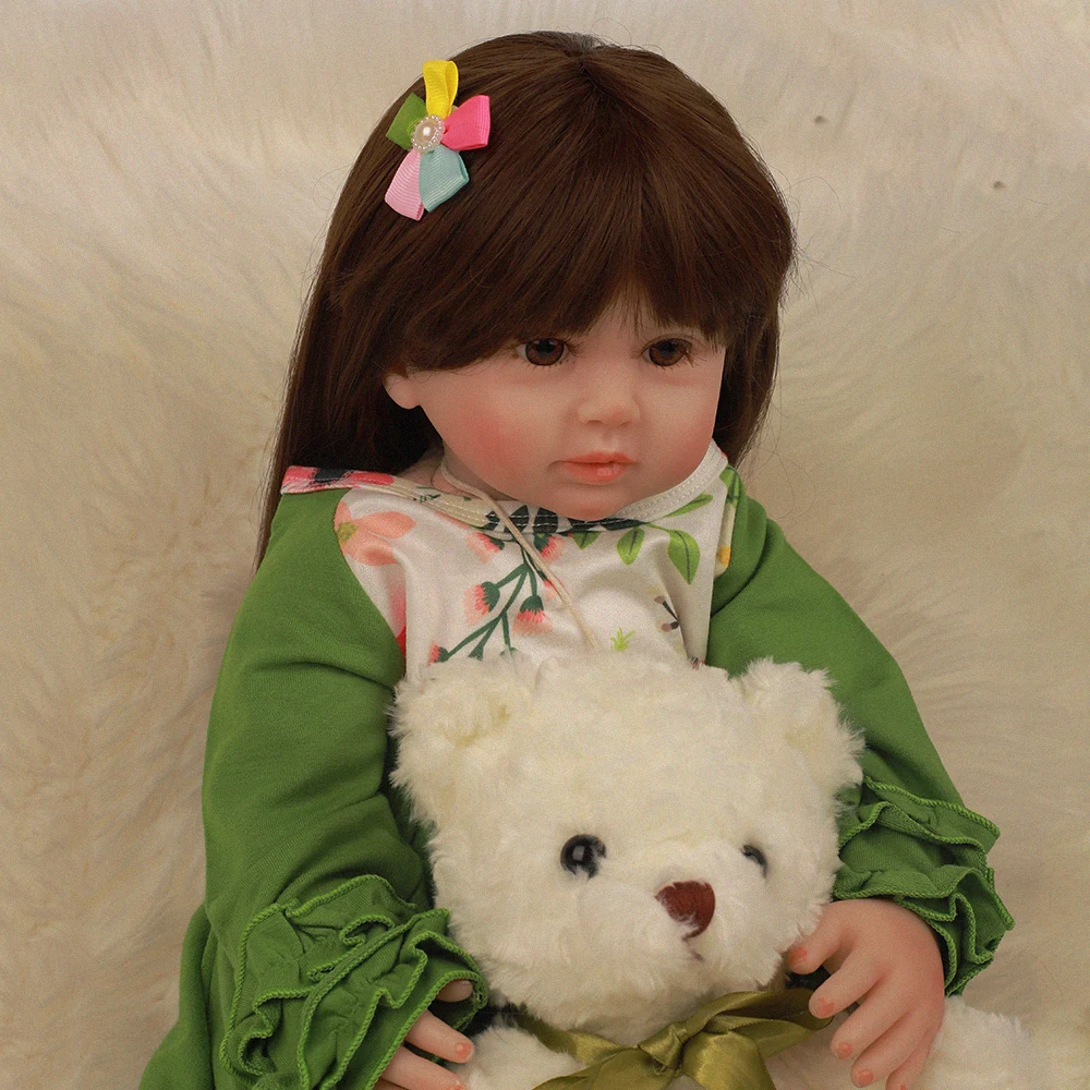 2" так по-настоящему как Bebe Reborn Baby Princess Куклы Мягкие силиконовые мягкие куклы ткань тело новорожденные младенцы для детей Рождественский подарок