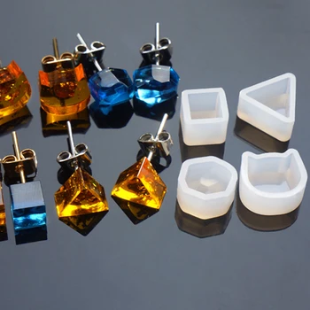 

Wholesale Silicone Mold Casting Resin Earring Ear Stud Mold Handmade Epoxy DIY Earring Mold Making Jewelry Accessories 1PC