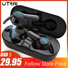 Беспроводные наушники UTRAI, Bluetooth 5,0 TWS, наушники, настоящая Беспроводная стерео Hi-Fi сенсорная гарнитура для телефона Xiaomi, игровая Спортивная гарнитура