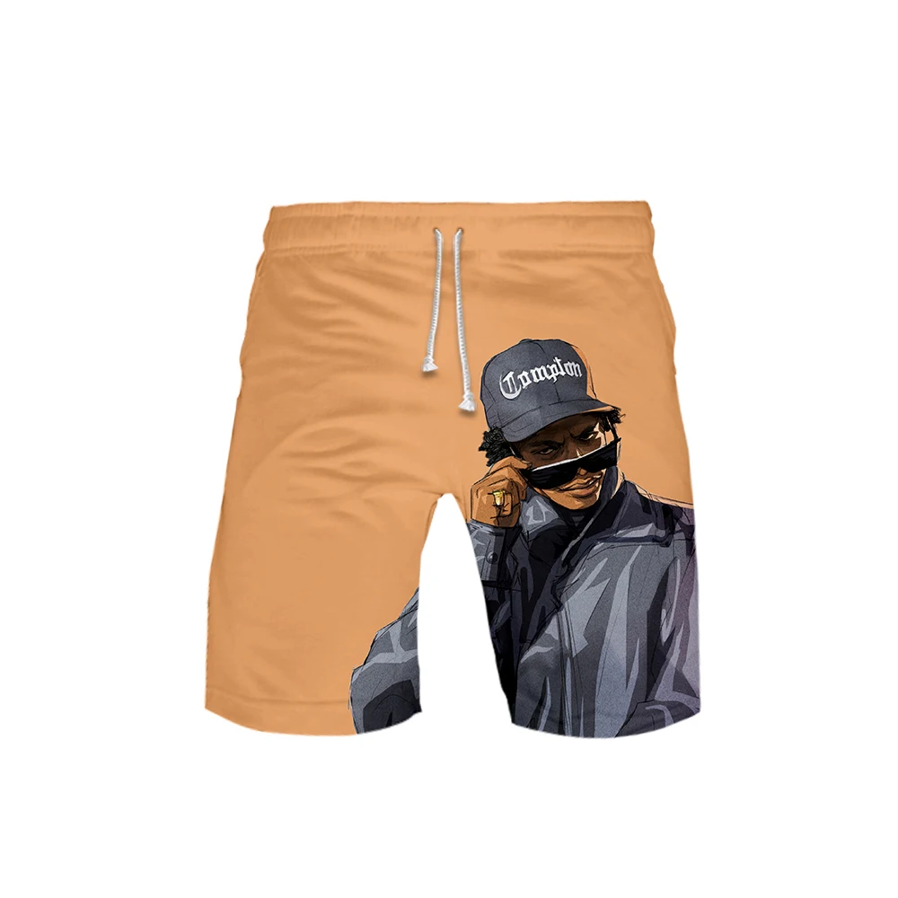 Мужские 3D EAZY-E шорты 3D шорты летние новые быстросохнущие EAZY-E мужские шорты в стиле хип-хоп пляжная одежда
