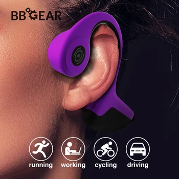 

Z8 Bone Conduction Headset Bluetooth V5.0 Wireless Ear Hook Headphones with Mic Handsfree Call Waterproof GYM Sports Earphones