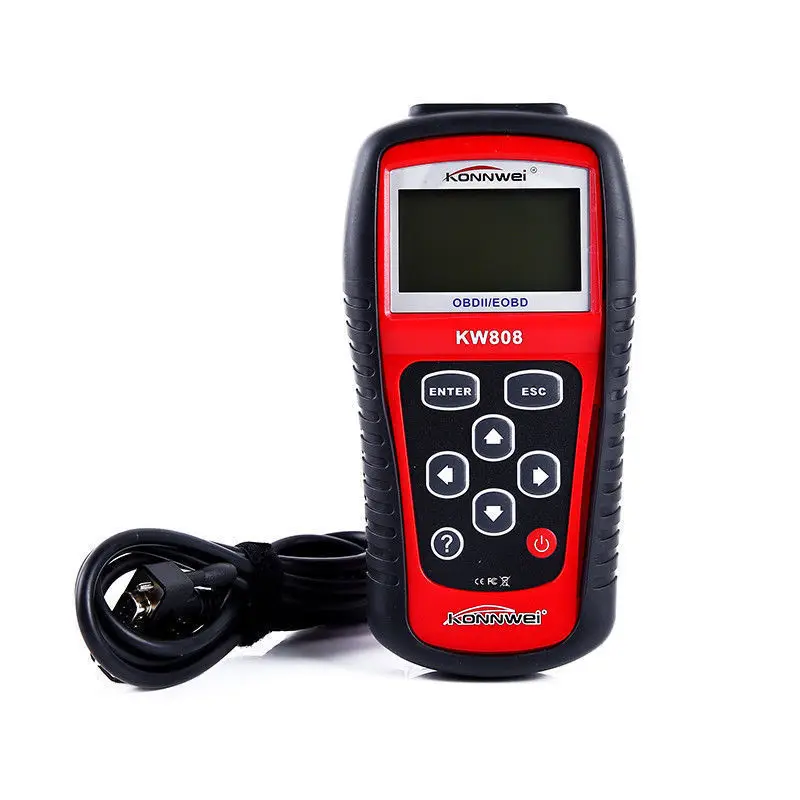 KONNWEI KW808 OBD Автомобильный сканер OBD2 автомобильный диагностический сканер инструмент поддерживает J1850 двигатель Fualt код ридер dfd