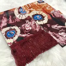 Еще Летающий Африканский Базен riche ткани высокое качество kampala Базен кружева последние Базен парча ткань подходящая блузка 5+ 2 ярдов