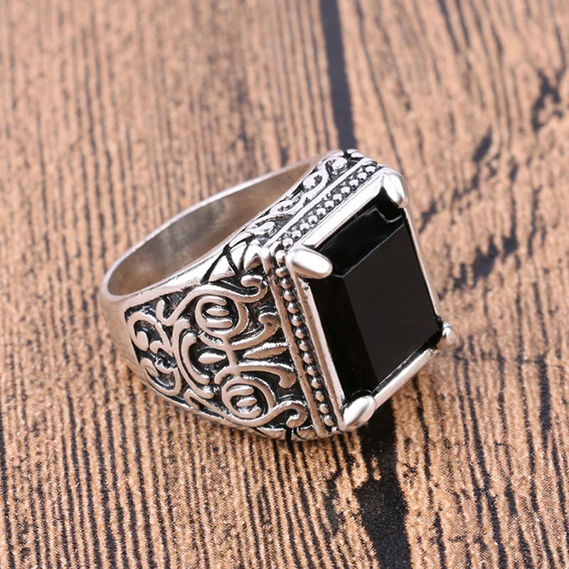 Anillo con tótem de viento chino para hombre, sortija antigua de oro rojo, estilo Retro, de tendencia, de tamaño 7, 8, 9, 10, 11, joyería