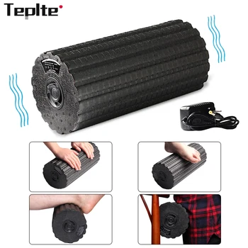 

Electric Vibration Massage Foam Roller Yoga Column Rechargeable Backrest Leg Adjustment Massager Gym Workout Electric Yoga Block