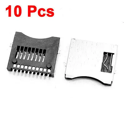10 шт PCB крепление выдвижной тип Micro SD карты розетки 12 мм x 13,5 мм x 1,8 мм