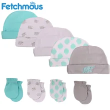 Унисекс, 5 шт., мягкая хлопковая ткань, 5 штук в упаковке, шапки для мальчиков, аксессуары для фотографирования новорожденных