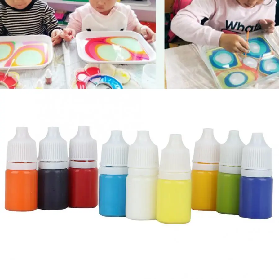 Пигмент для воды Marbling бумаги Ebru Art Tool с поддоном A5 27x20 см (случайный цвет)|Акварель|