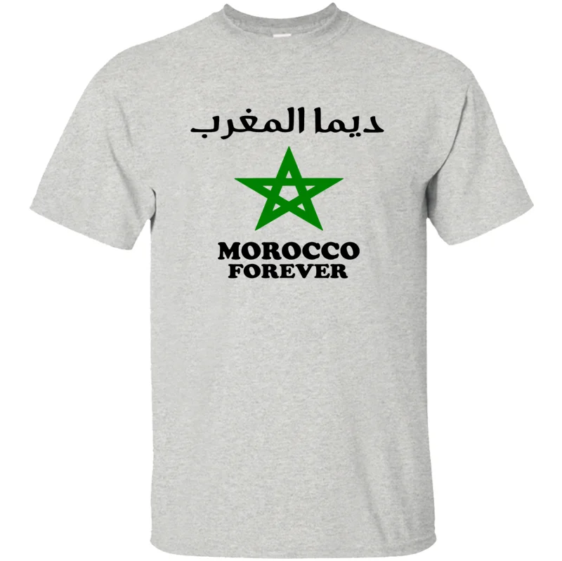 Men-Gray Личность morocco forever(?) Футболка мужская футболка с надписью против морщин короткий рукав хип-хоп - Цвет: Men-Gray