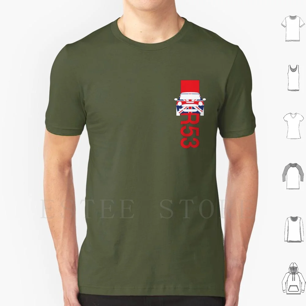 Mini Cooper S R53 T Shirt Fai Da Te Grande Formato 100% Cotone Bandiera Britannica Union Jack Motoring Fun Mini Cooper R53 Sovralimentato Gran Bretagn