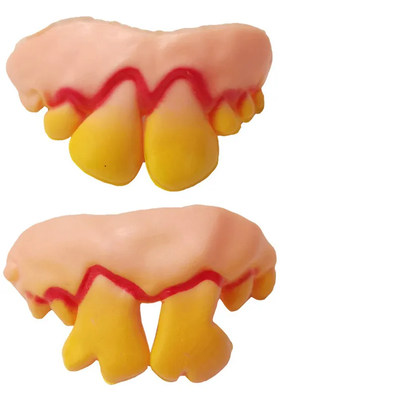 Wacky Dentures Хэллоуин 10 шт. уродливые поддельные зубы костюм вечерние смешной подарок новинка забавная игрушка 30AG02