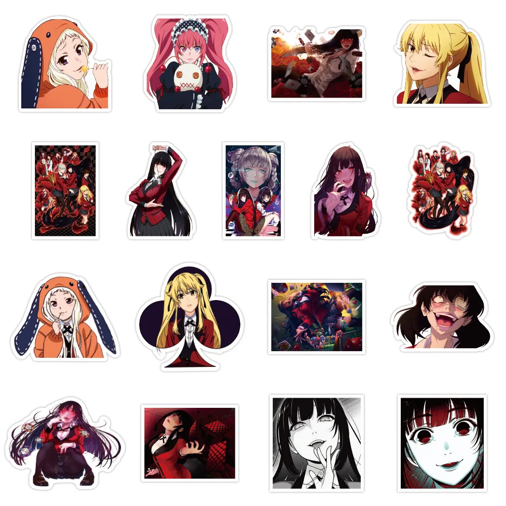50pcs anime stickers kakegurui stickers graffiti stickers action stickers anime stickers for laptop stickers laptop action figures aliexpress