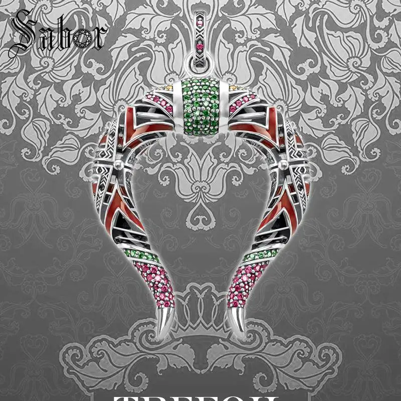 Подвеска в этническом стиле с рожками дракона новая мода богемное ювелирное