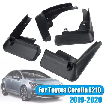 

NEW 4Pcs/Set Black PP Car Mud Flaps Front Rear Mudguards Splash Guards Fender Mudflaps For Toyota Corolla E210 2019-2020