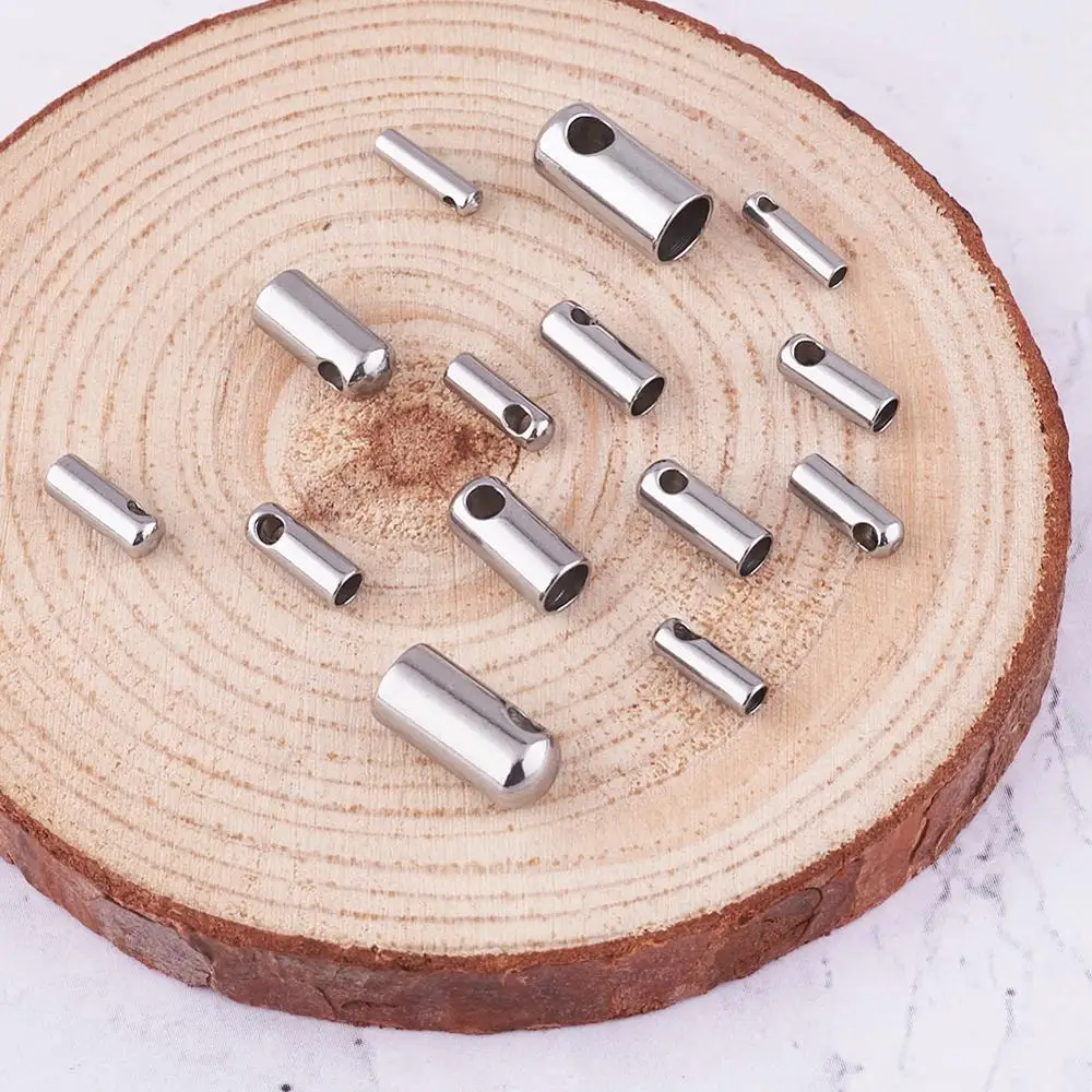 

200pcs 304 Stainless Steel Cord Ends Clasps Link for Jewelry Making Bracelet Necklace DIY Jewelry Findings F50