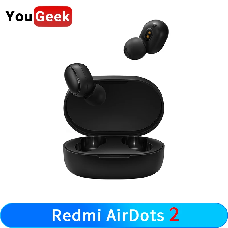 Оригинальные беспроводные наушники Xiaomi Redmi AirDots 2 Bluetooth 5 0 Зарядные вкладыши