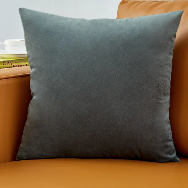 CANIRICA подушка с сердечником из бархата задняя подушка, домашний диван подушка размером 45*45 см для Спальня украшения прямоугольной Подушка на стул сидение - Цвет: No.13