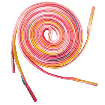 

Brand Japanese Sneaker Flat Shoelaces 120cm Harajuku Galaxy Colored Shining Shoelace 80cm Rainbow Sport Shoe Laces Women Veters