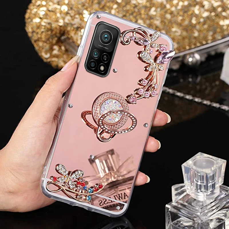 Новый Стильный чехол для Xiaomi Mi 9T 10T 9 Pro металлический с кольцом часов Redmi K20 8A 9A Note 5 7