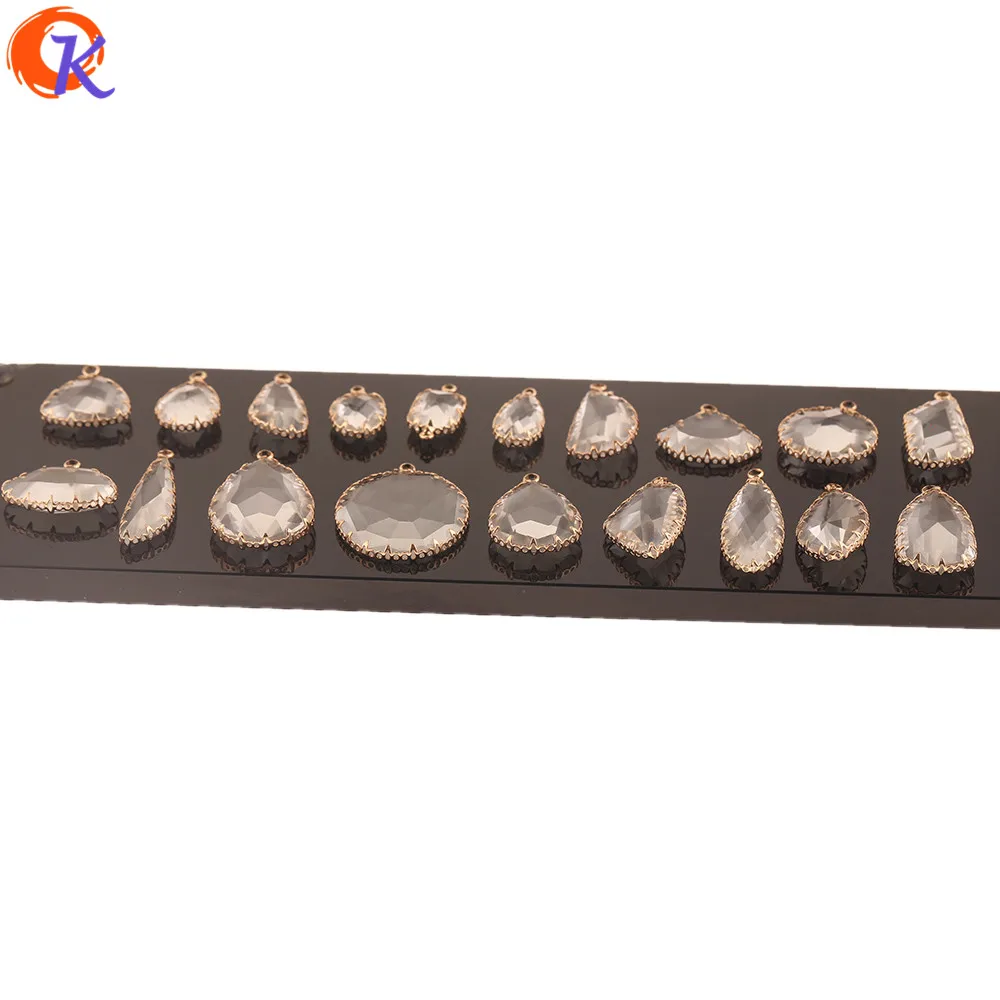 Cordial Design 40Pcs Jewelry Accessories/Pendant/Hand Made/DIY Making/Earrings Connectors/Crystal Charms/Earring Findings