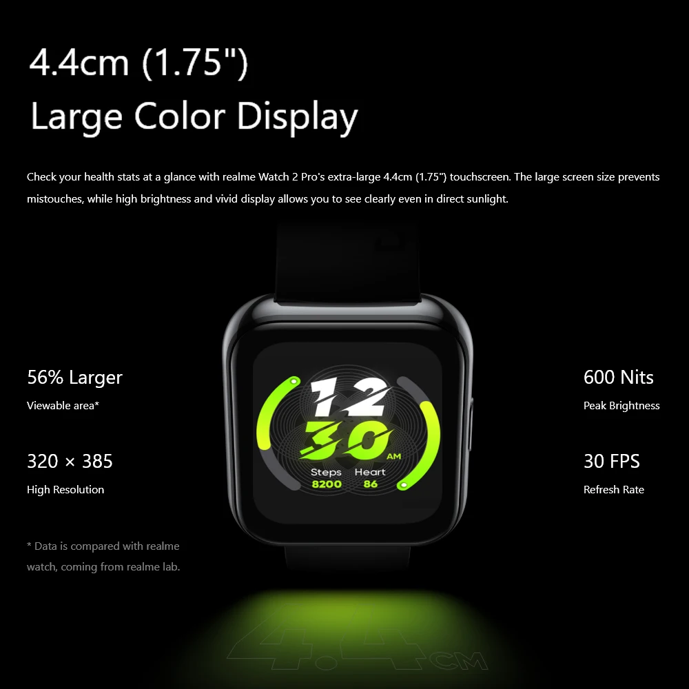 New realme Watch 2 pro Smartwatch 14-day Battery Life 1.75