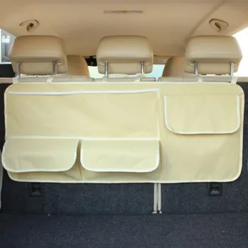 

Car Trunk Organizer Adjustable Backseat Storage Bag Net High Capacity Multi-use Oxford Automobile Seat Back Organizer